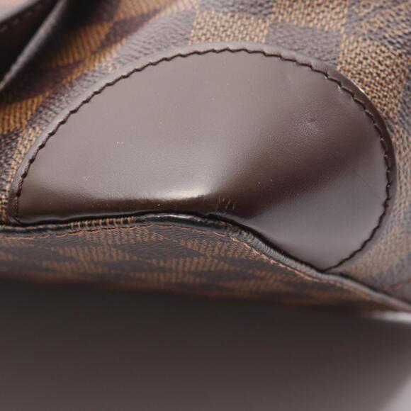 LOUIS VUITTON Authentic Brown Damier Leather Tote Bag - Picture 7 of 9